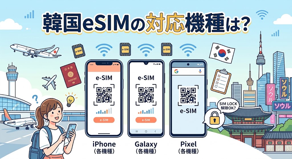 韓国eSIMの対応機種