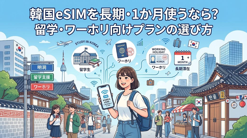 eSIM韓国1ヵ月