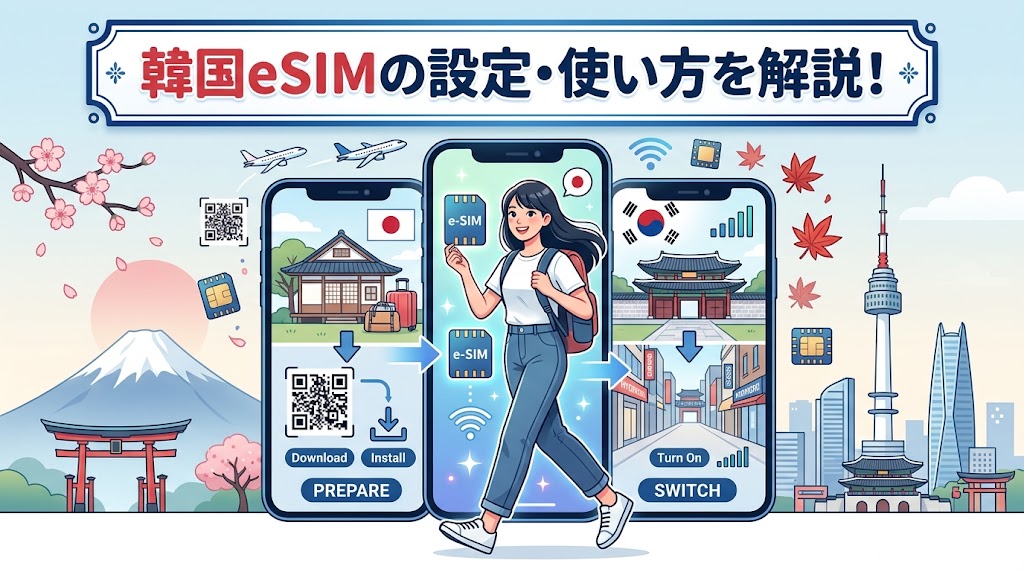 韓国eSIMの設定