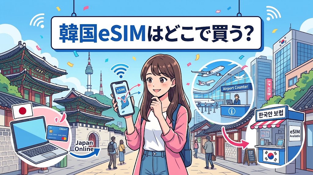 韓国eSIMどこで買う？