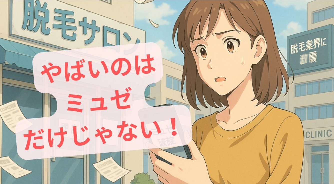ミュゼプラチナムで困っている女性
